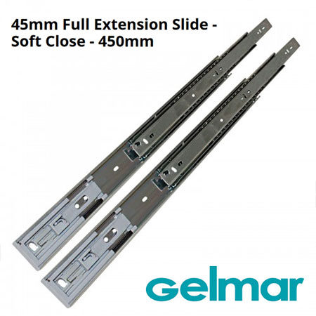 gelmar full extension soft close drawer runners