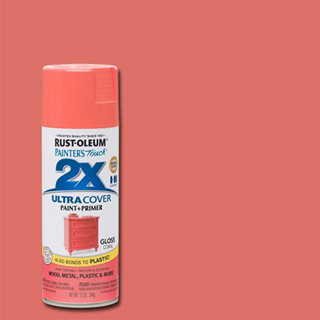 rust-oleum coral spray paint