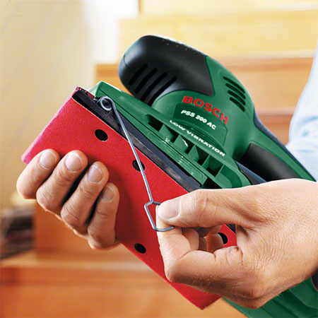 using the right sander