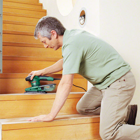 using the right sander