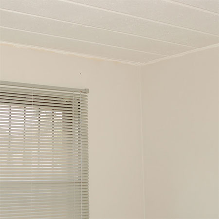 add crown moulding to walls and ceiling