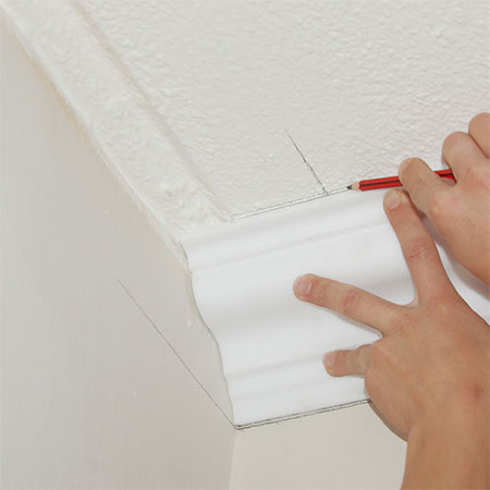 measure up to fit crown moulding