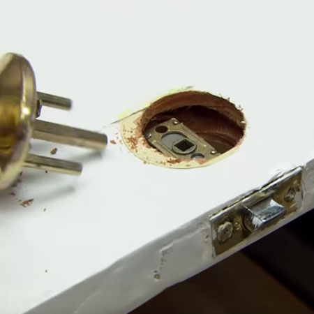 remove handles and lock