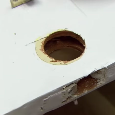 remove old door hardware