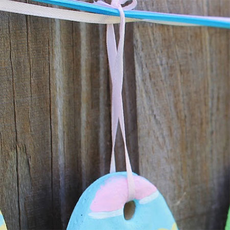 salt dough easter garland