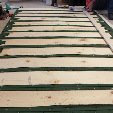 make upholstered panel headboard