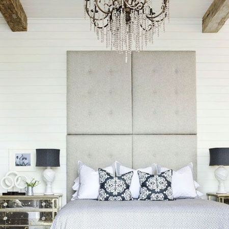 upholstered panel headboard floor to ceiling
