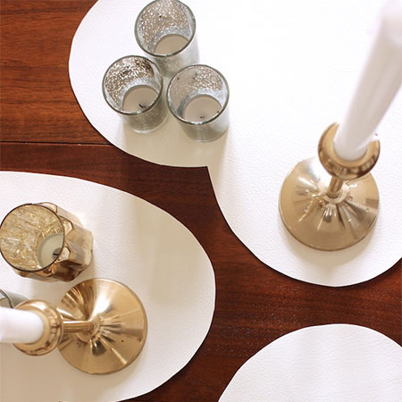 make valentine heart shaped placemats