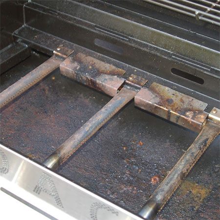 remove rust from braai or gas grill