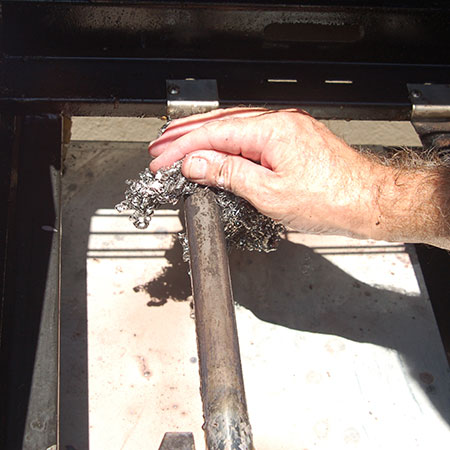 remove rust from gas grill or braai