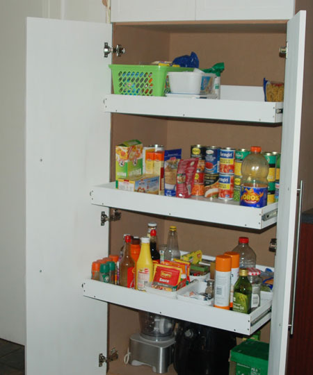 DIY Pullout Pantry for a Kitchen