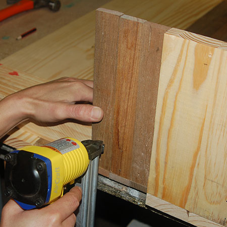 secure small panel strips with aircraft brad nailer