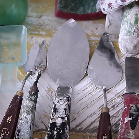 Bas Relief Plaster Roses Wall Panel tools