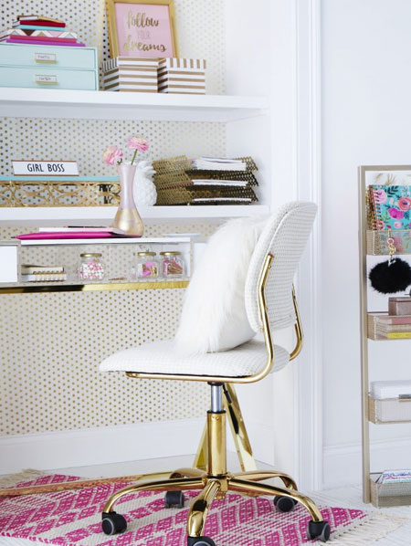 create an elegant home office