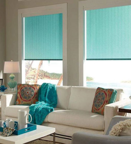 colourful roller blinds