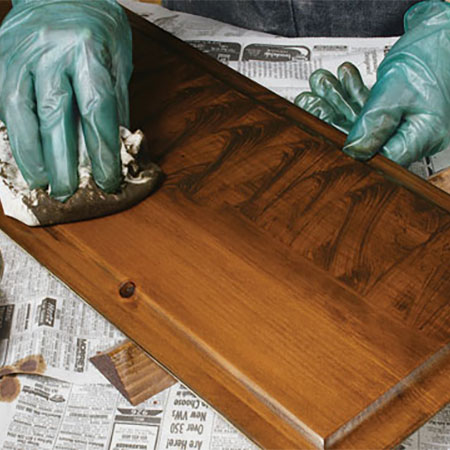 how to add stain to pine