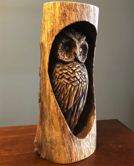 wood carving with Dremel multitool or rotary tool