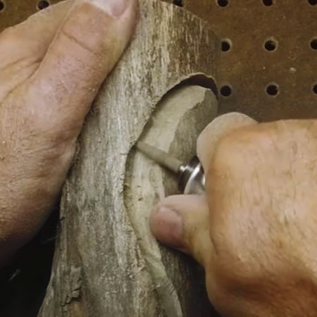 wood carving with Dremel multitool or rotary tool