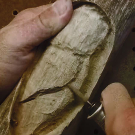wood carving with Dremel multitool or rotary tool