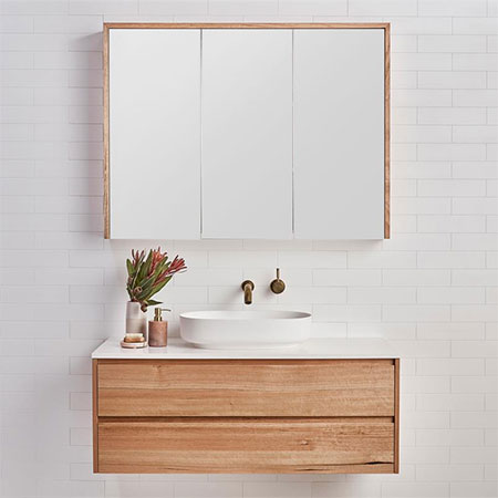 Home Dzine Bathrooms Make A Floating Bathroom Vanity - How To Build Floating Bathroom Vanity