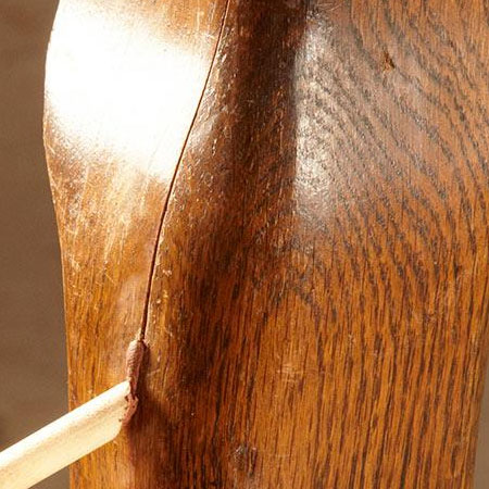 fill cracks in wood furniture