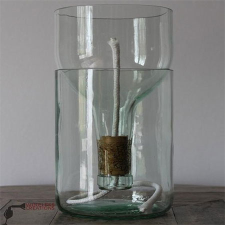 glass self watering planters