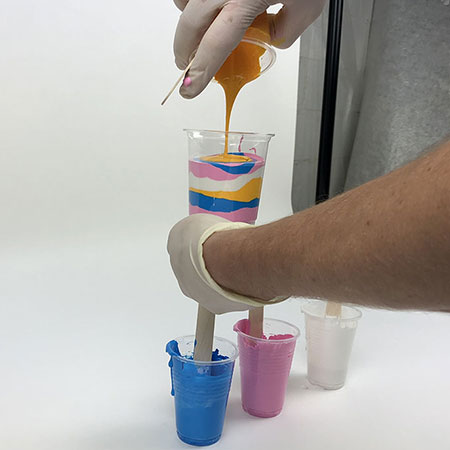 Short Tutorial for Acrylic Pouring technique