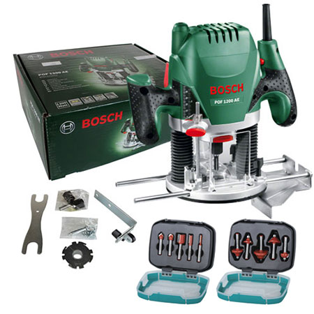 Here's your opportunity to add a Bosch Router to your tool collection - complete with Router Bit Sets