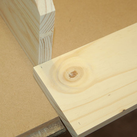 use aircraft nail gun to assemble sides of bread bin