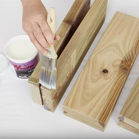 make wood garden path