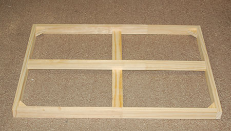 stretcher bars added to frame