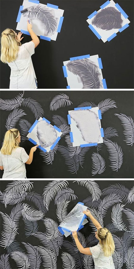 cutting edge stencils palm fronds