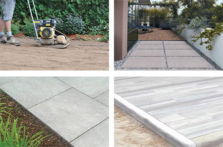 how to install porcelain pavers