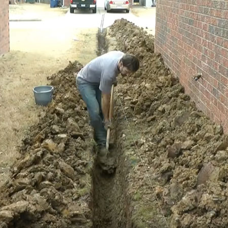 how to dig french drain