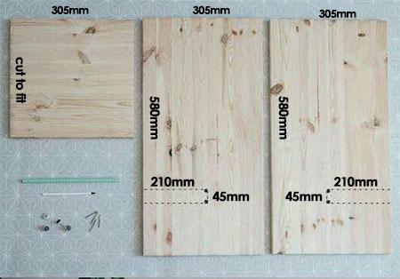 diagram for teepee cat bed
