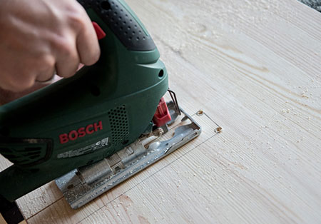 cut out lap joints or slots with jigsaw