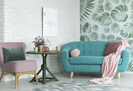 refresh living room for spring