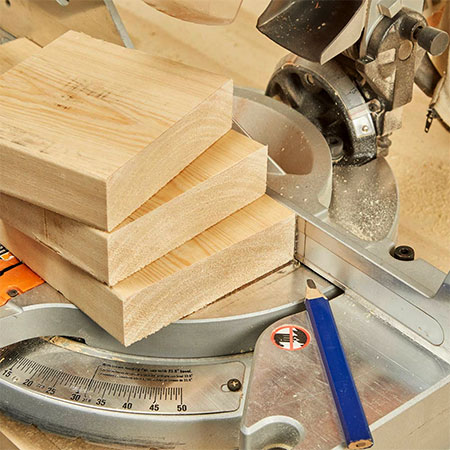 easy repeat cuts with a mitre saw