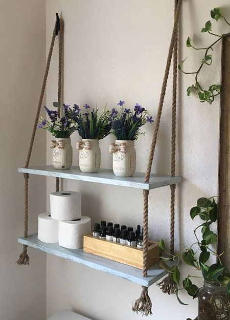 Easy DIY Bathroom Shelf Ideas