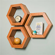 hexagon shelves