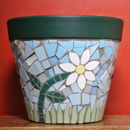 mosaic flower pots
