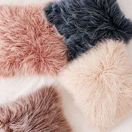 faux fur cushions