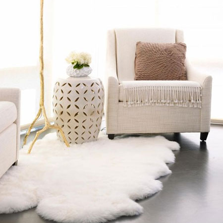 make faux fur rug