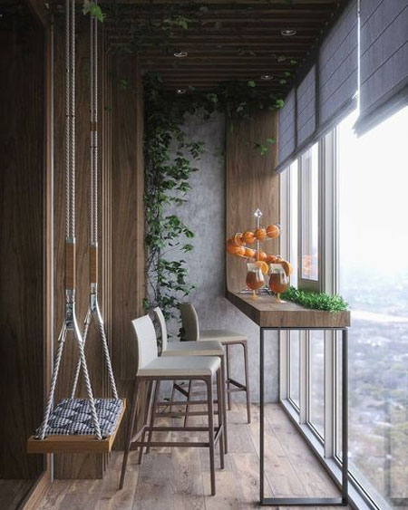 ideas for enclosed balcony