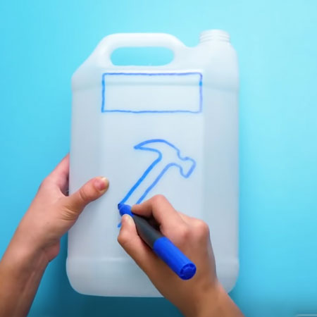 Recycled Plastic Bottle Tool Caddy