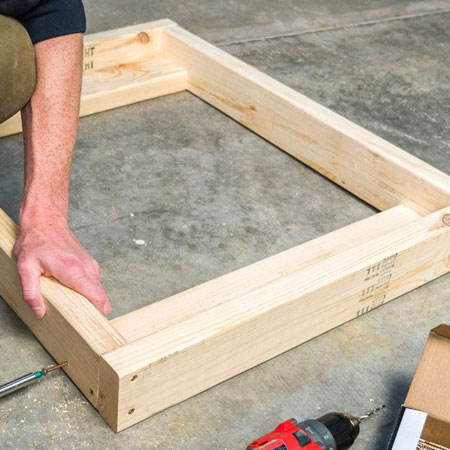 assemble frame for workbench