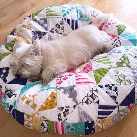patchwork pet bed