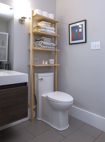 above-toilet shelf unit