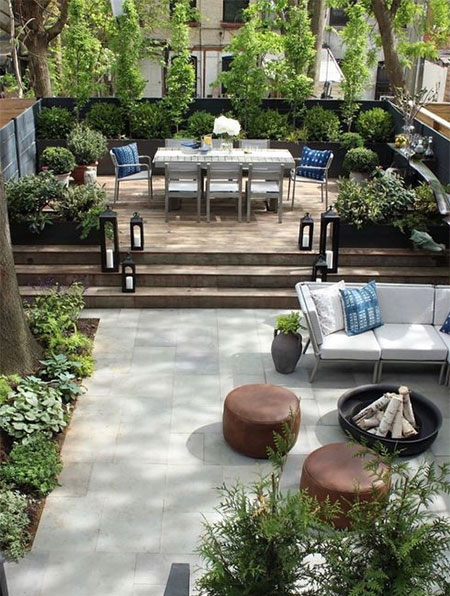 enjoy garden in autumn