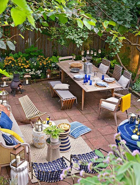 plan entertainment area during autumn